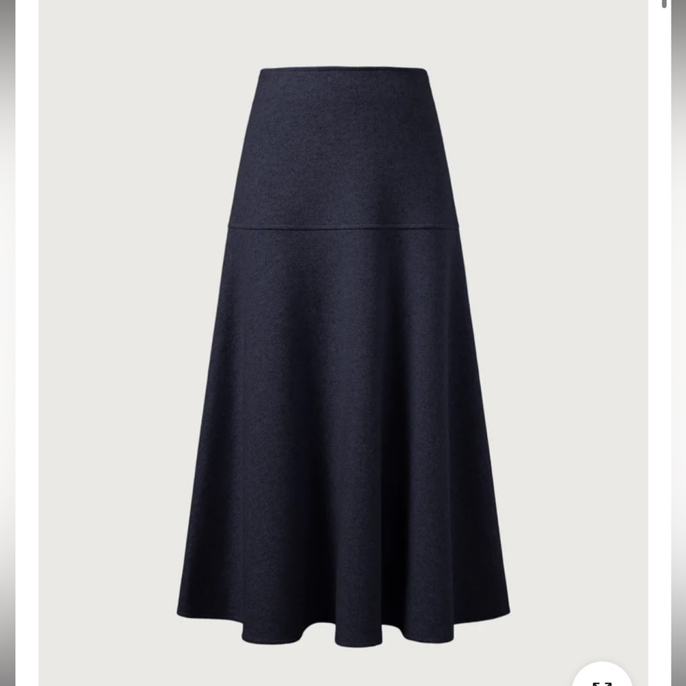 OGL Cashmere-like Flared Maxi Skirt
